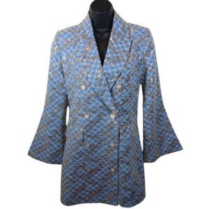 Elliatt Blue Valerie Mini Blazer Dress size small